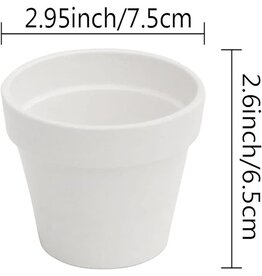 DIY CERAMIC FLOWER POT -2.6"X2.95"