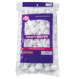 CRAFT FLUFFS:  WHITE 100 PACK