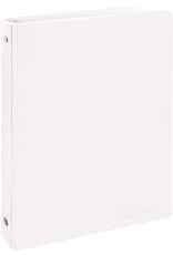 VIEW  BINDER: 1/2" O-RING WITH 2 POCKETS - WHITE