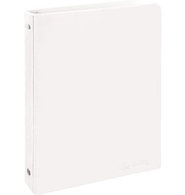 VIEW  BINDER: 1/2" O-RING WITH 2 POCKETS - WHITE