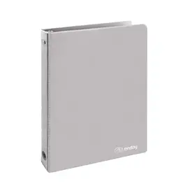 VIEW  BINDER: 1/2" O-RING WITH 2 POCKETS - GRAY