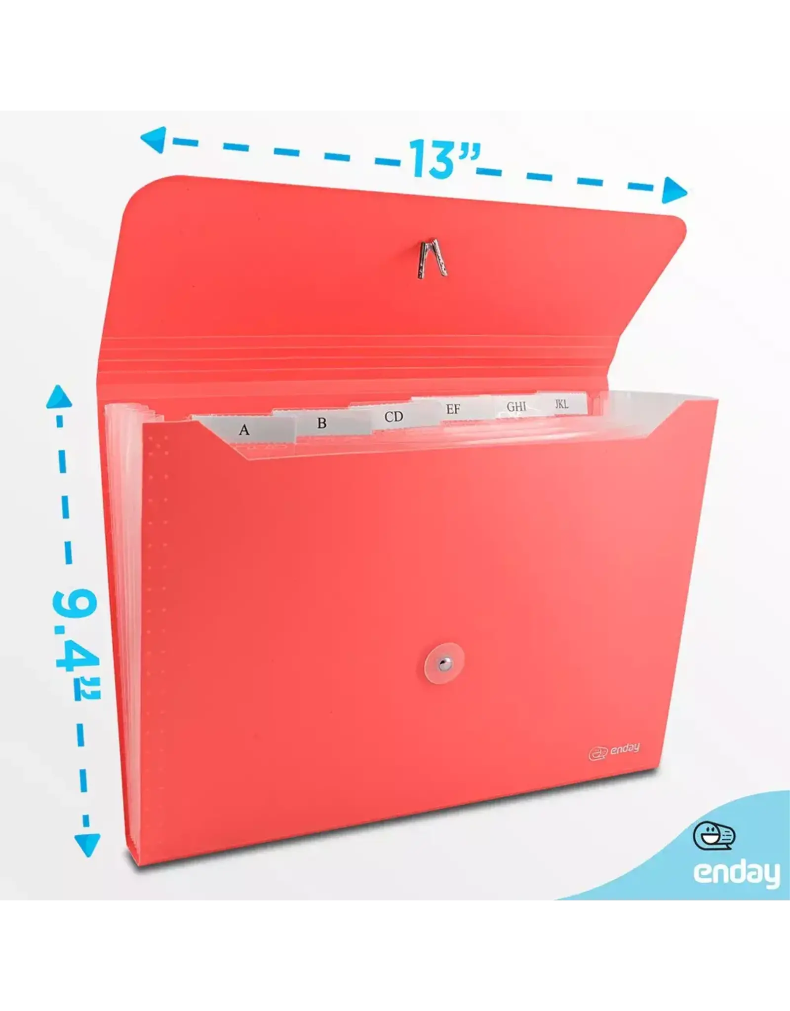 Copy of EXPANDING FILE 7-POCKET POLY LETTER SIZE