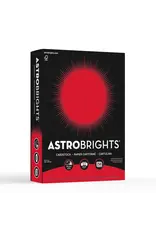 CARDSTOCK ASTROBRIGHT: 65LB 8½''x11''   RE ENTRY RED 250 sheets
