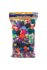 POM POMS: ASSORTED SIZE AND COLOR 1LB - 1000+