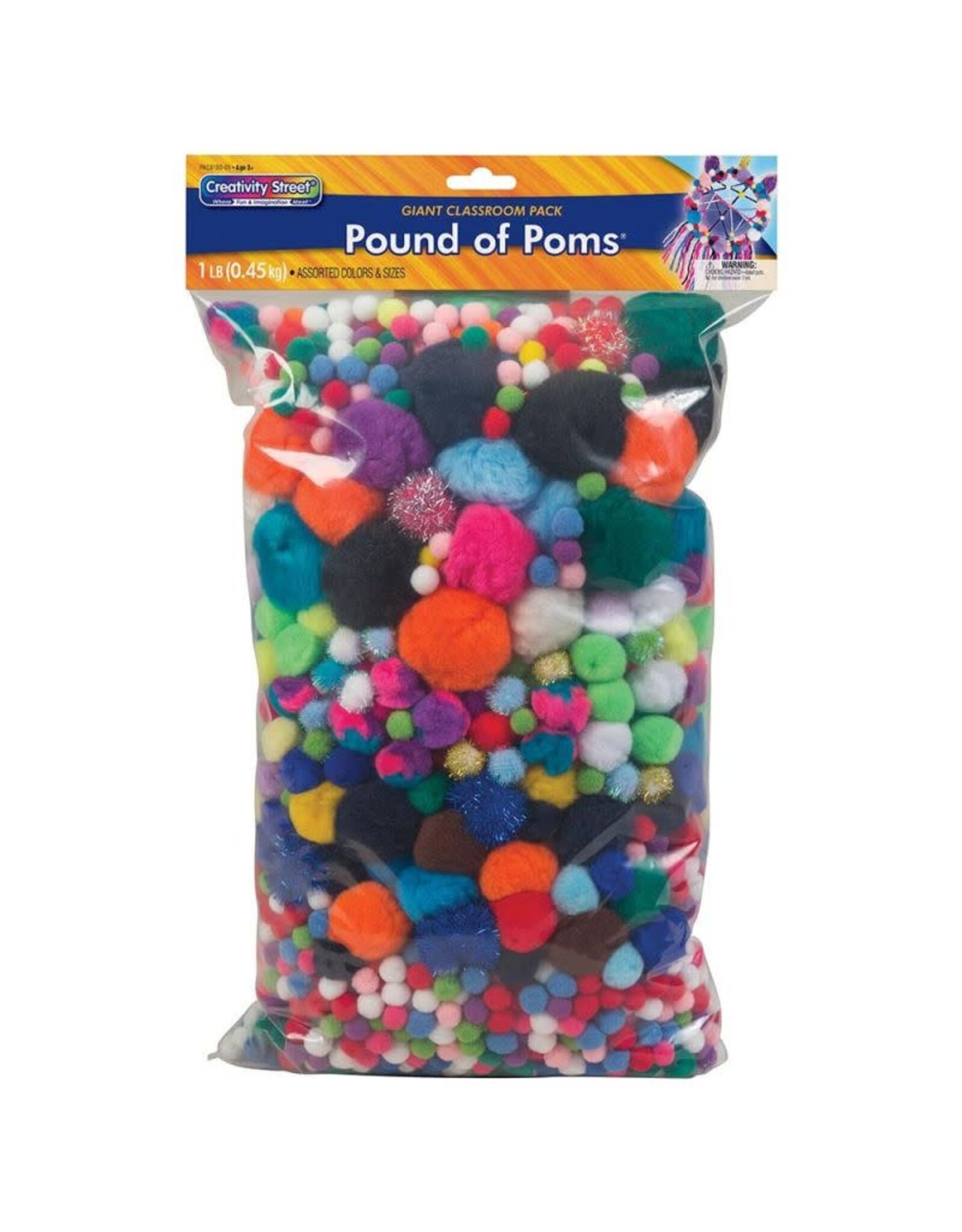 POM POMS: ASSORTED SIZE AND COLOR 1LB - 1000+