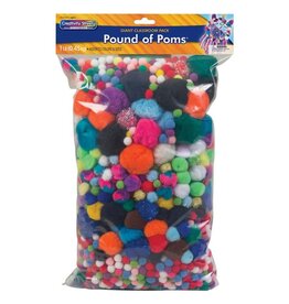 POM POMS: ASSORTED SIZE AND COLOR 1LB - 1000+