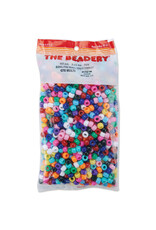 PONY BEADS: OPAQUE   MULTI COLOR  6mmX9mm   900 PACK