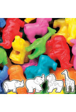 PONY BEADS: NEON ZOO ANIMALS 25mm - 1/4LB