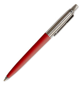PARKER JOTTER BALL POINT PEN - BLACK INK - RED BARREL