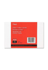 MEAD INDEX CARDS: BLANK 4"x6" 100 PACK