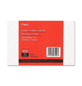MEAD INDEX CARDS: BLANK 4"x6" 100 PACK