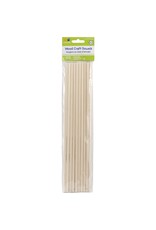 WOOD DOWEL: 1/4"x12" 10 PACK