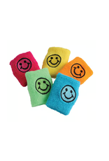 WRIST BAND SMILE FACE 12/PCKG