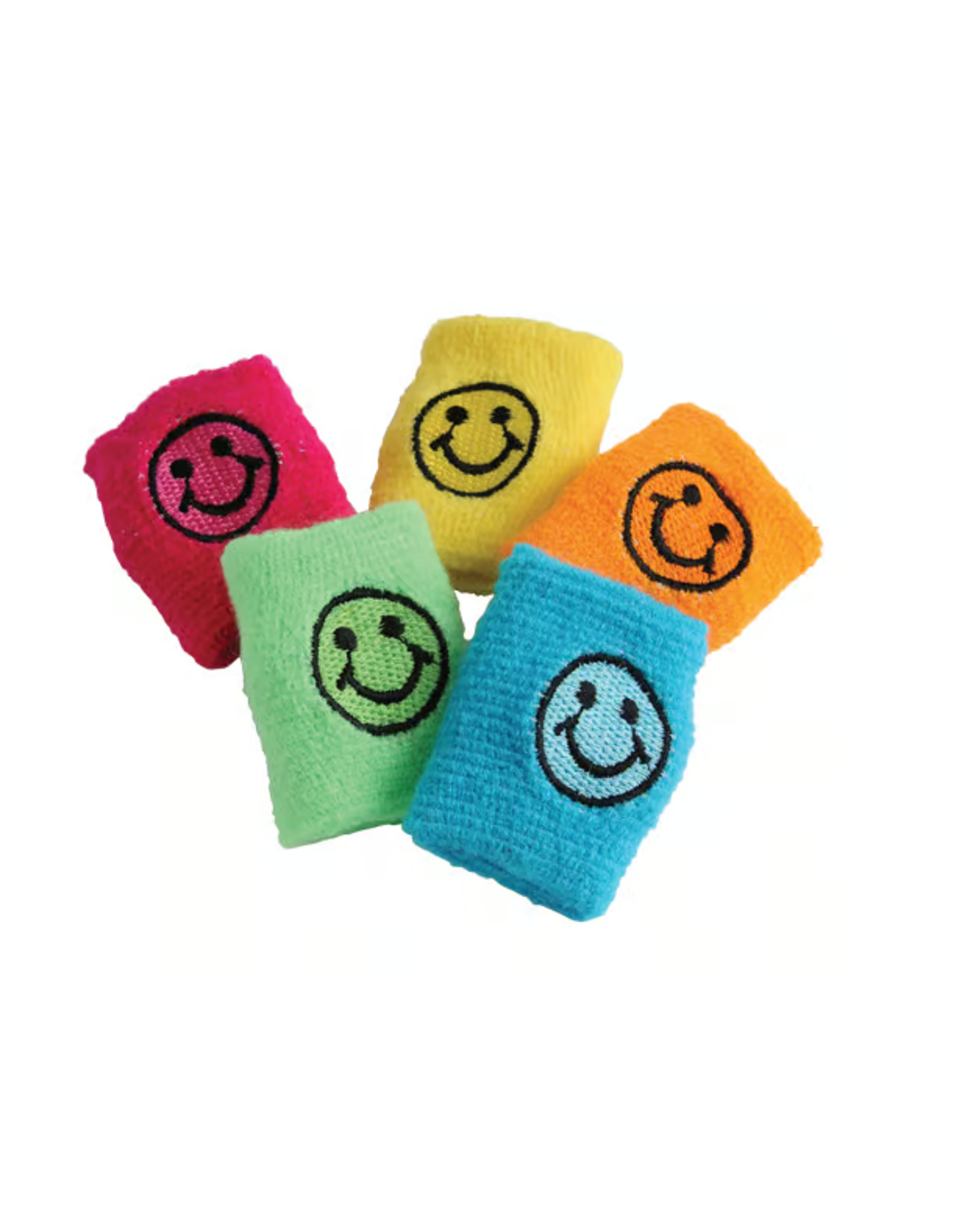 WRIST BAND SMILE FACE 12/PCKG