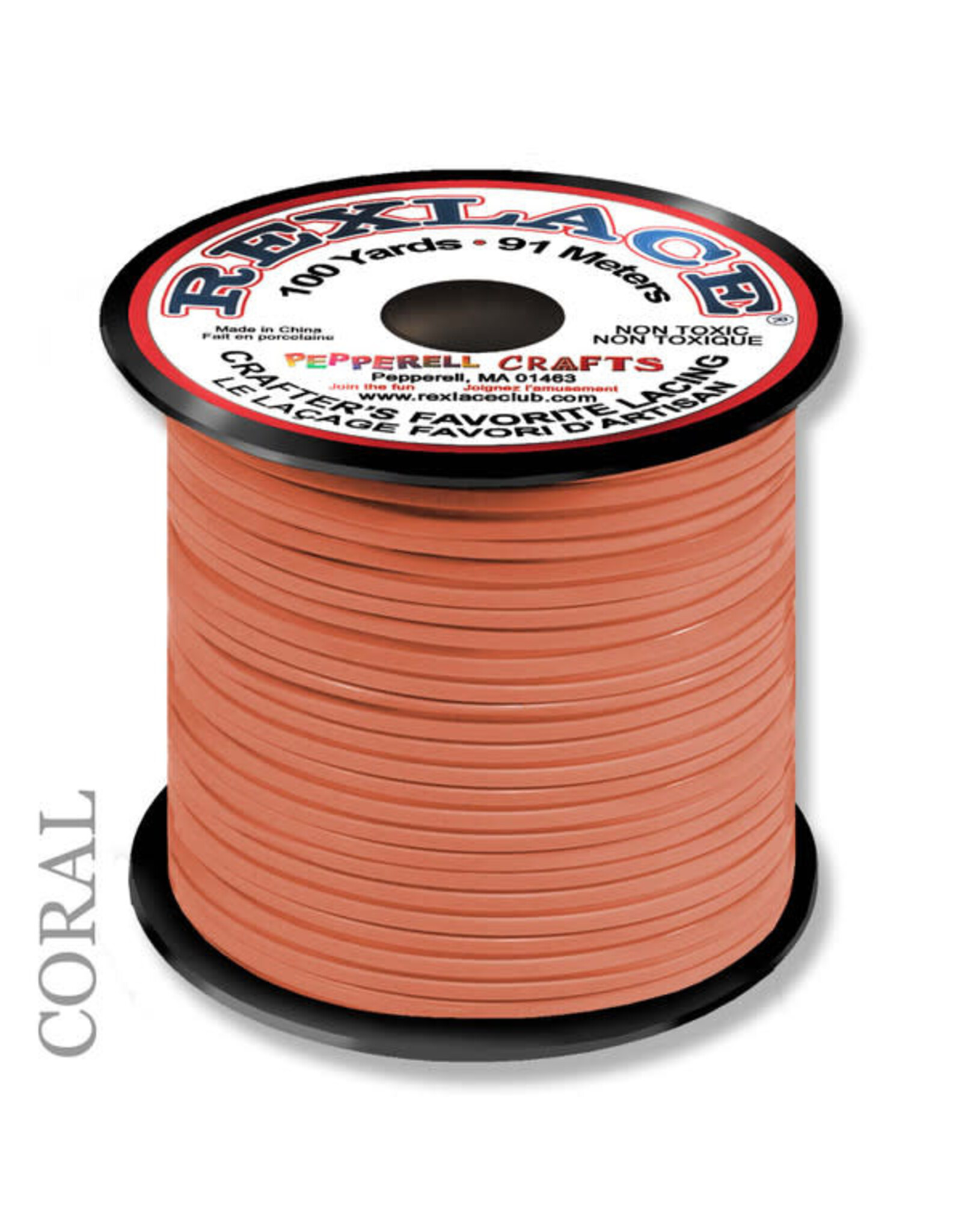 REXLACE: 100 YARD SPOOL - CORAL