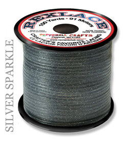 REXLACE: 100 YARD SPOOL -  SPARKLE SILVER