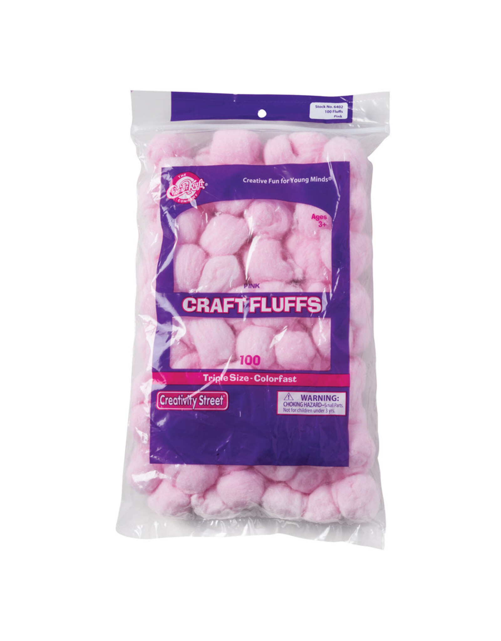 CRAFT FLUFFS: PINK  100 PACK
