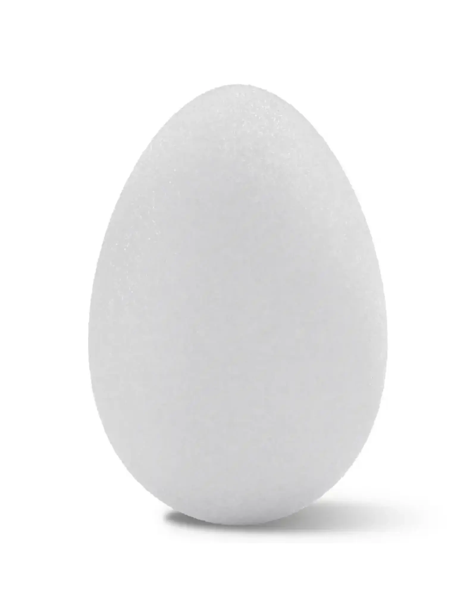 STYROFOAM EGG: 3.5"X3" - WHITE