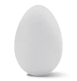 STYROFOAM EGG: 3.5"X3" - WHITE