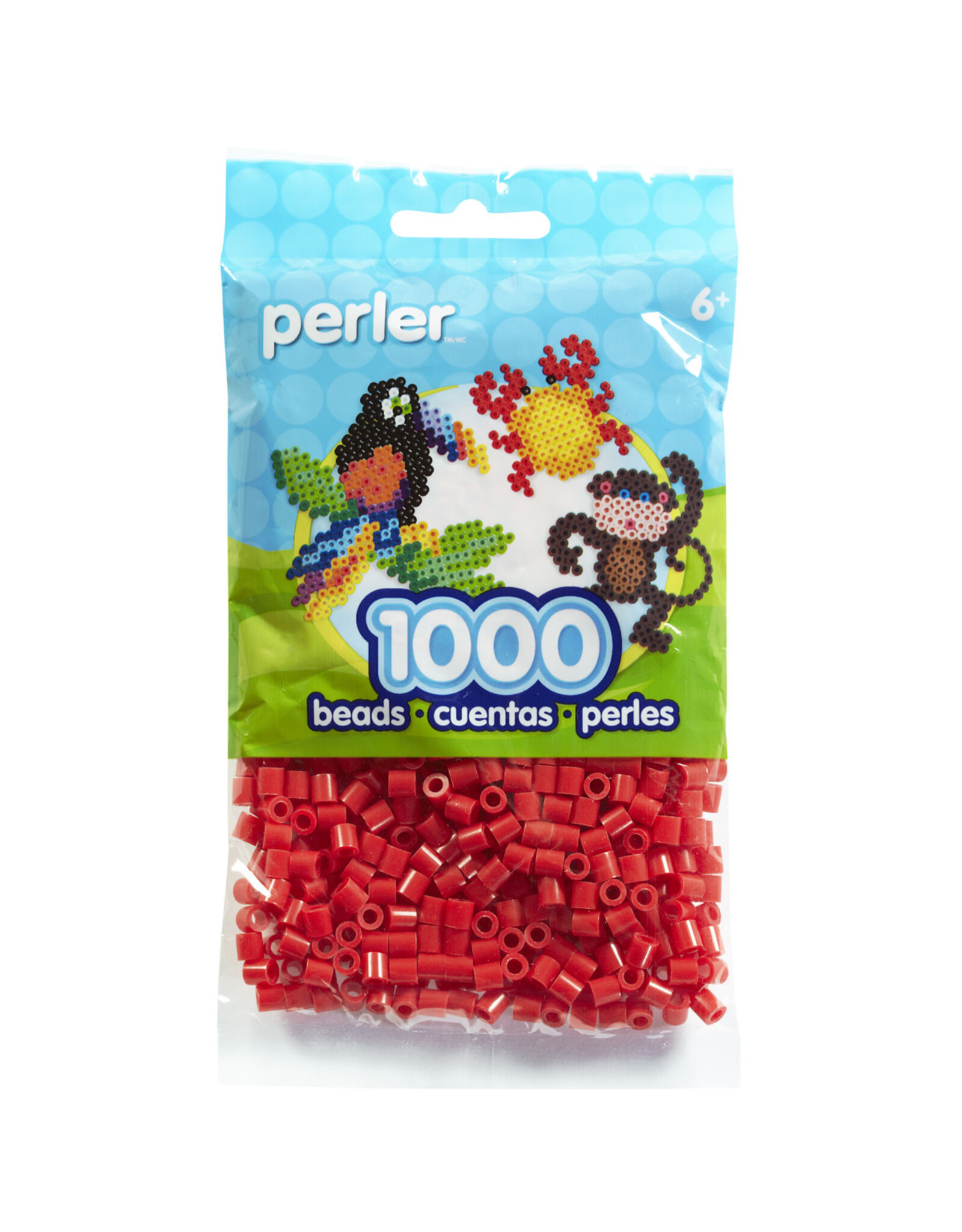 PERLER BEADS: RED 1000 PACK