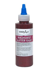WASHABLE GLITTER GLUE: RED 4OZ