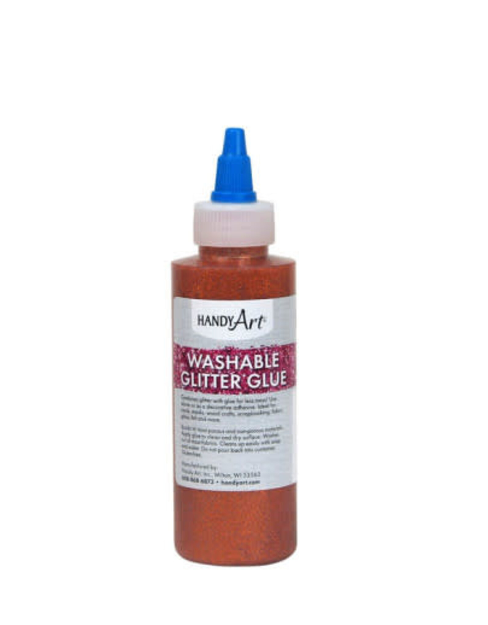 WASHABLE GLITTER GLUE: ORANGE 4OZ