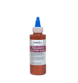 WASHABLE GLITTER GLUE: ORANGE 4OZ