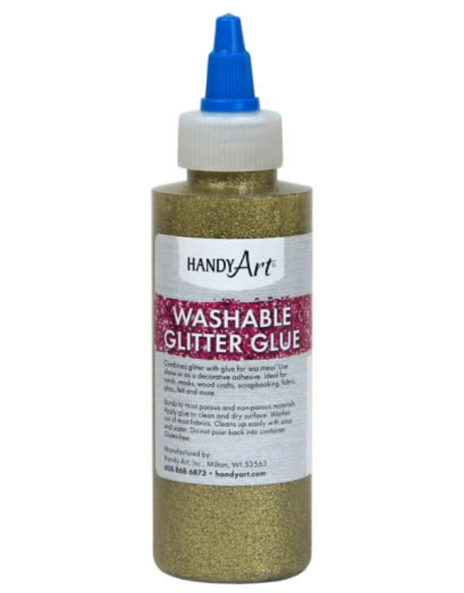 WASHABLE GLITTER GLUE: GOLD 4OZ
