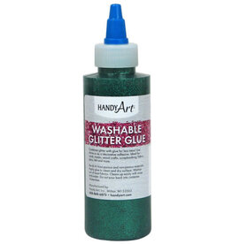 WASHABLE GLITTER GLUE: GREEN 4OZ