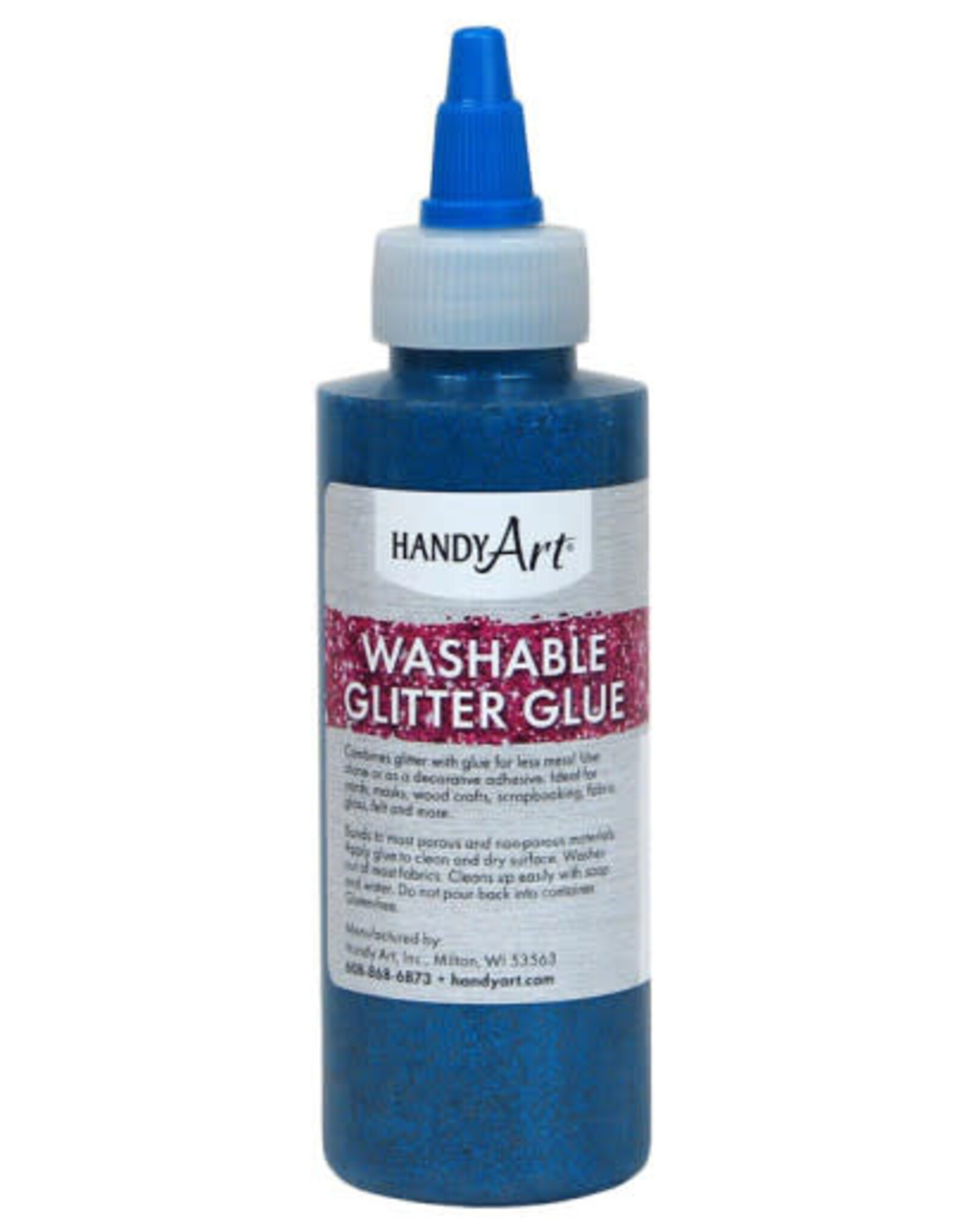 WASHABLE GLITTER GLUE: BLUE 4OZ