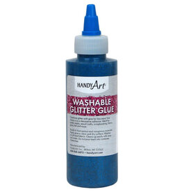 WASHABLE GLITTER GLUE: BLUE 4OZ