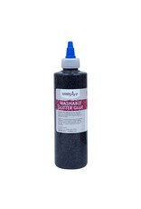 WASHABLE GLITTER GLUE: BLACK 4OZ