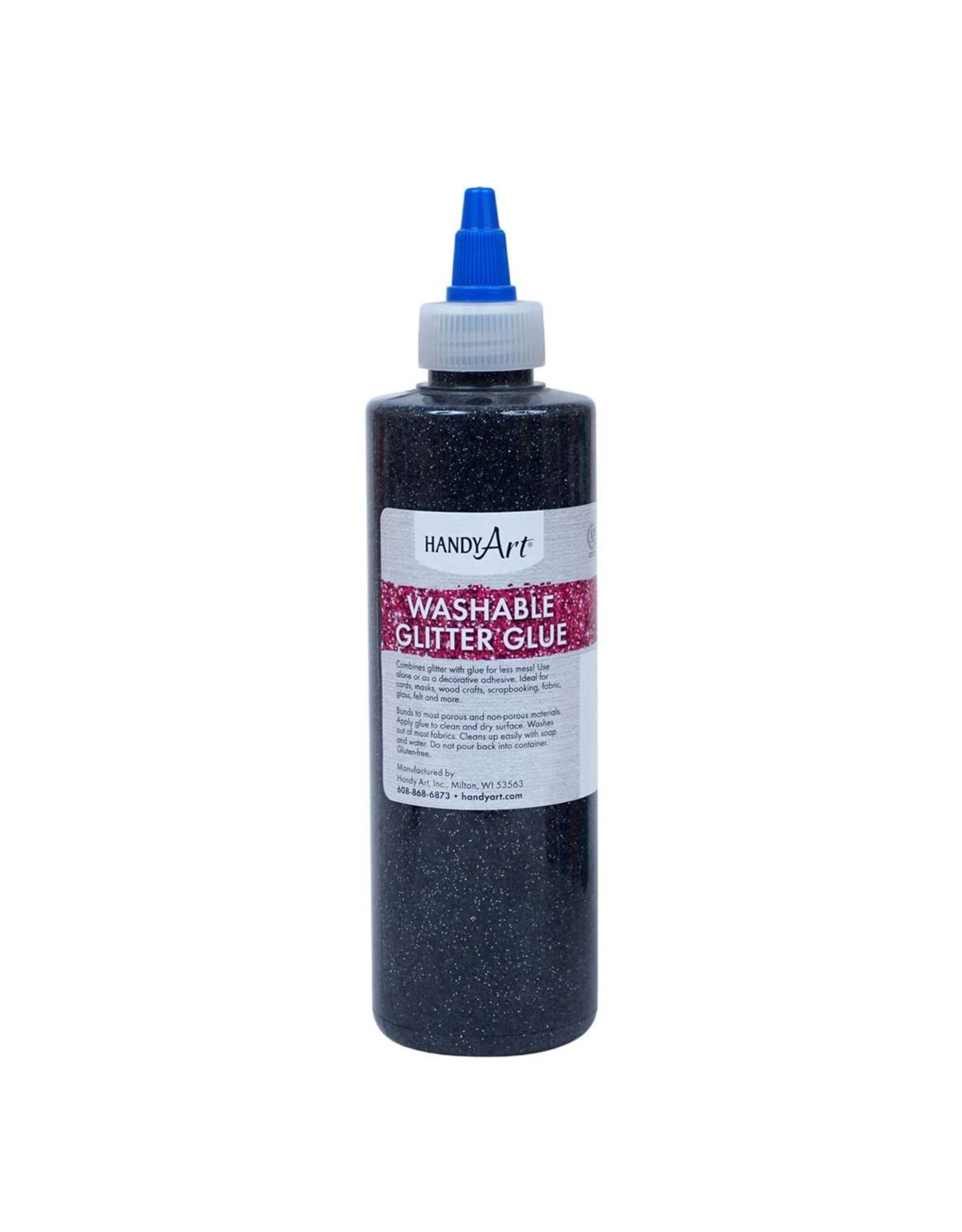 WASHABLE GLITTER GLUE: BLACK 4OZ