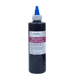 WASHABLE GLITTER GLUE: BLACK 4OZ