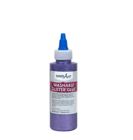 WASHABLE GLITTER GLUE: VIOLET PURPLE 4OZ