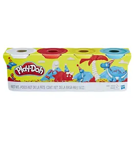PLAY-DOH: ASSORTED COLORS, 4 PACK 16OZ TOTAL