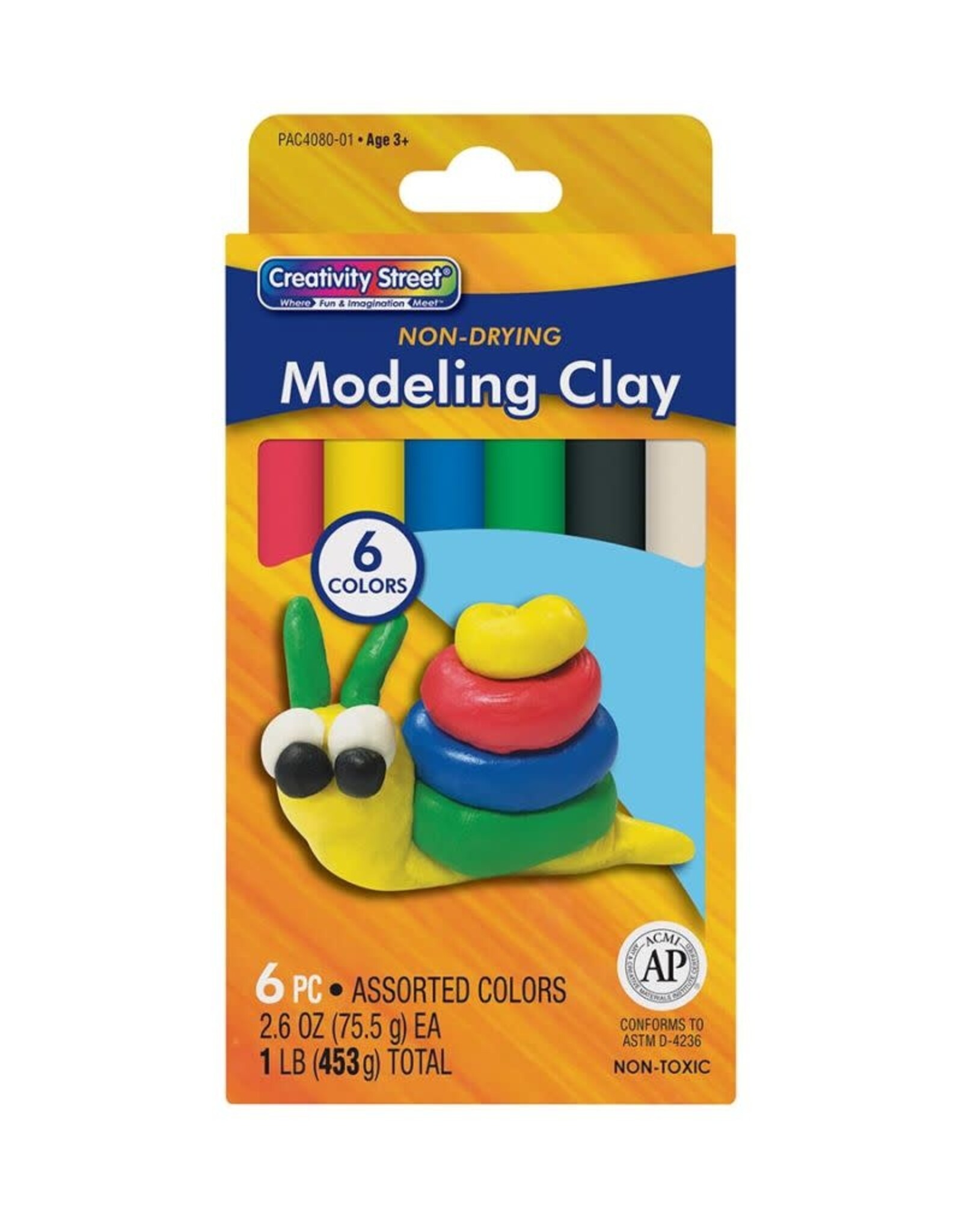 MODELING CLAY - 1LB - 6 ASSORTED COLORS