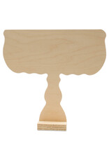 MENORAH -  WOODEN STANDING 10.25"X11.25"