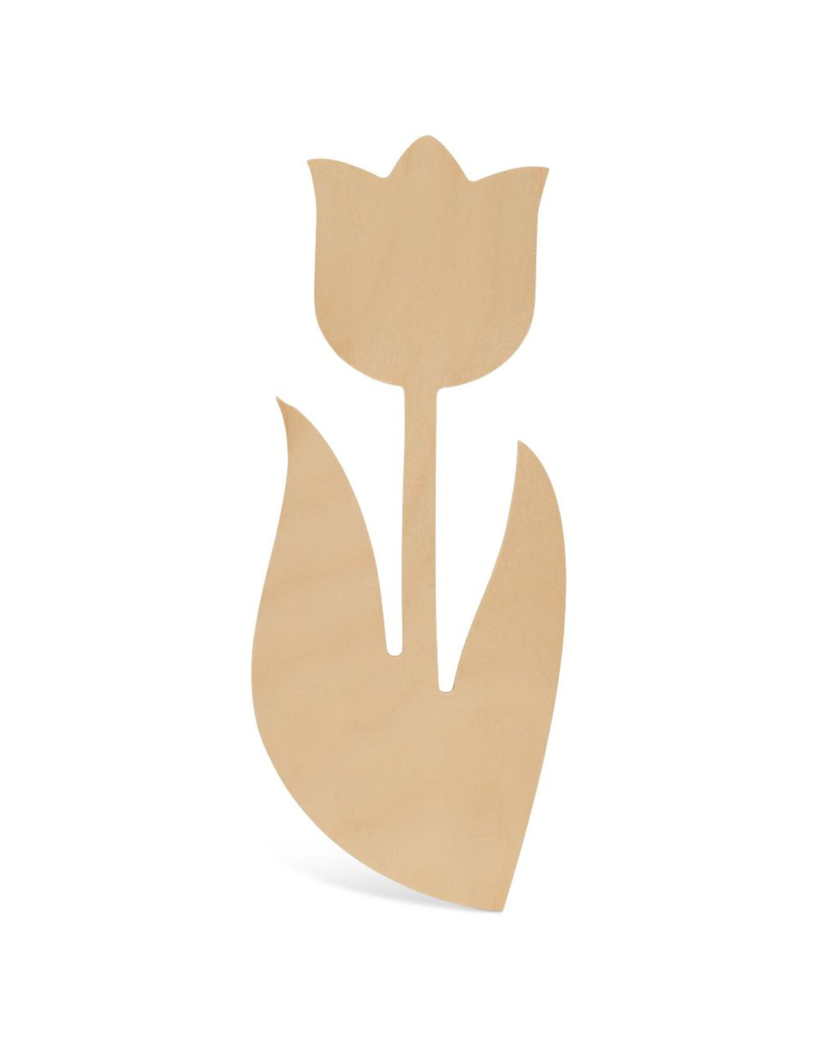WOOD TULIP 12”x 4.5”