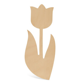 WOOD TULIP 12”x 4.5”
