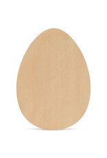 WOOD EGG SHAPE 10"