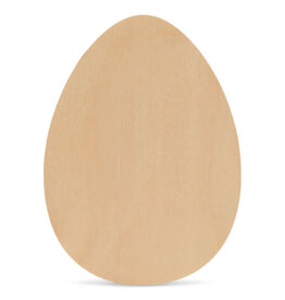 WOOD EGG SHAPE 10"