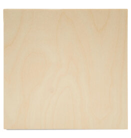 WOOD SQUARE PLAQUE: 6"X6" 1/8" thick