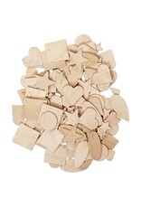 WOOD SHAPES: ASSORTED DESIGNS 1,000 PACK