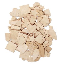 WOOD SHAPES: ASSORTED DESIGNS 1,000 PACK