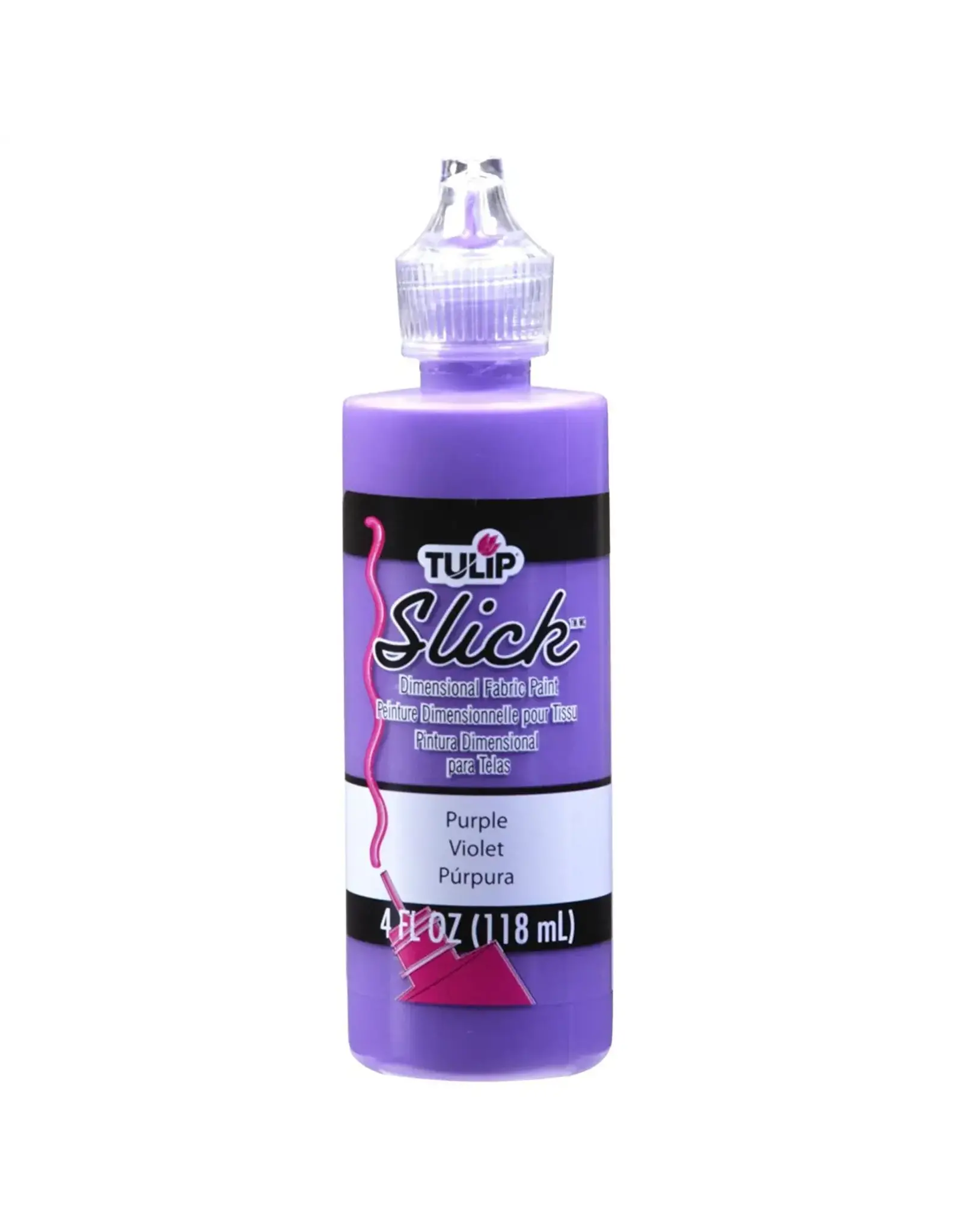 Tulip Tulip Dimensional Fabric Paint 4oz-Slick - Purple