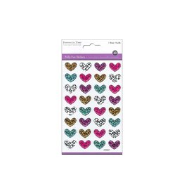 PUFFY FUN STICKER: SAFARI HEARTS