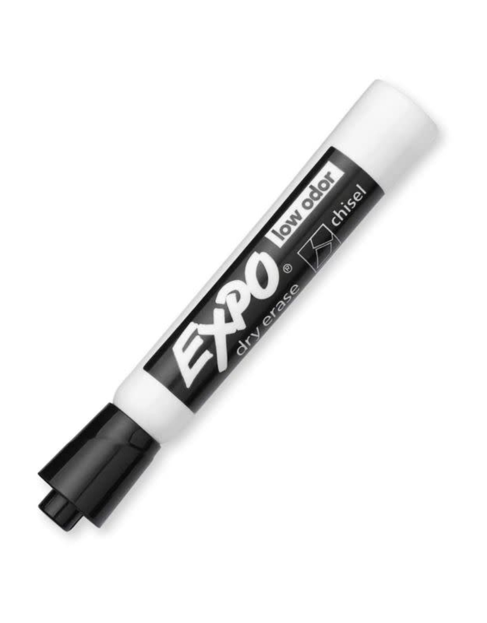 MARKER EXPO DRY ERASE LOW ODOR BLACK, CHISEL - 1 MARKER