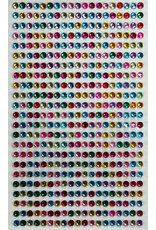 RANENU RHINESTONE STICKER: 4MM ASSORTED 430 PACK