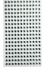 RANENU RHINESTONE STICKER: 6MM SILVER 220 PACK